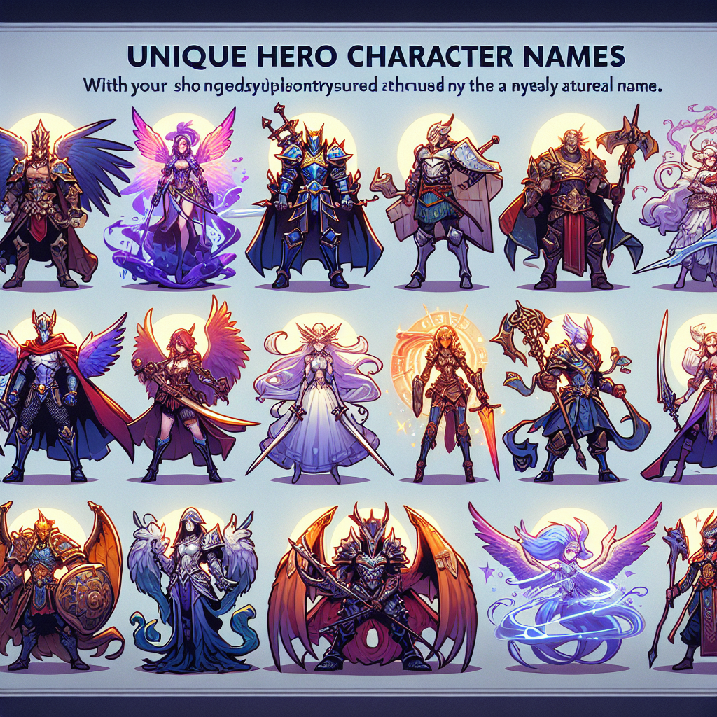 Unique Hero Names in Mobile Legends